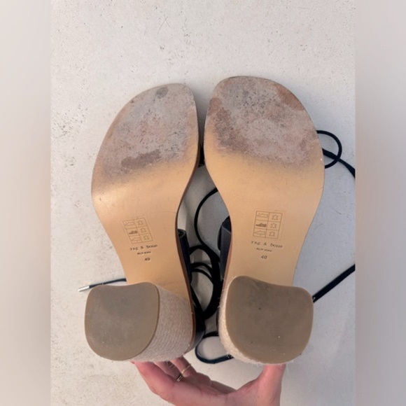 Rag & Bone Eden Navy Heeled Sandal - Picture 8 of 11